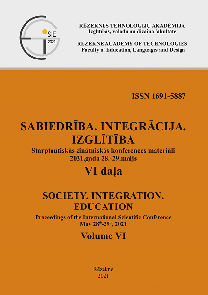 					View Vol. 6 (2021): SOCIETY.INTEGRATION.EDUCATION. Proceedings of the International Scientific Conference. May 28th-29th, 2021, Volume VI,  IMPLICATIONS FOR DEMOGRAPHIC CHANGE: SOCIETY, CULTURE, EDUCATION, RESEARCHES IN ECONOMICS AND MANAGEMENT FOR SUSTAINABLE EDUCATION
				