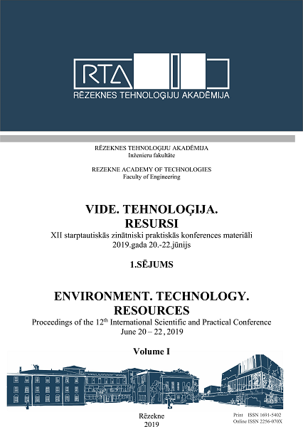 					View Vol. 1 (2019): Environment. Technology. Resources. Proceedings of the 12th International Scientific and Practical Conference. Volume 1
				
