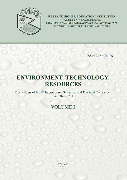 					View Vol. 1 (2011): Environment. Technology. Resources. Proceedings of the 8th International Scientific and Practical Conference. Volume 1
				