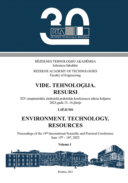 					View Vol. 1 (2023): Environment. Technology. Resources. Proceedings of the 14th International Scientific and Practical Conference. Volume 1
				