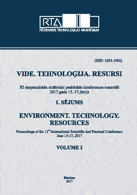 					View Vol. 1 (2017): Environment. Technology. Resources. Proceedings of the 11th International Scientific and Practical Conference. Volume 1
				