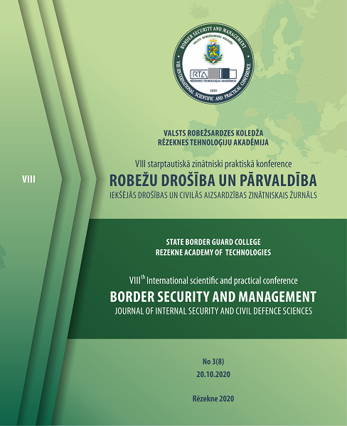 					View Vol. 3 No. 8 (2020): BORDER SECURITY AND MANAGEMENT
				